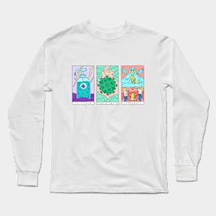 Tarot Pandemic Cards Long Sleeve T-Shirt